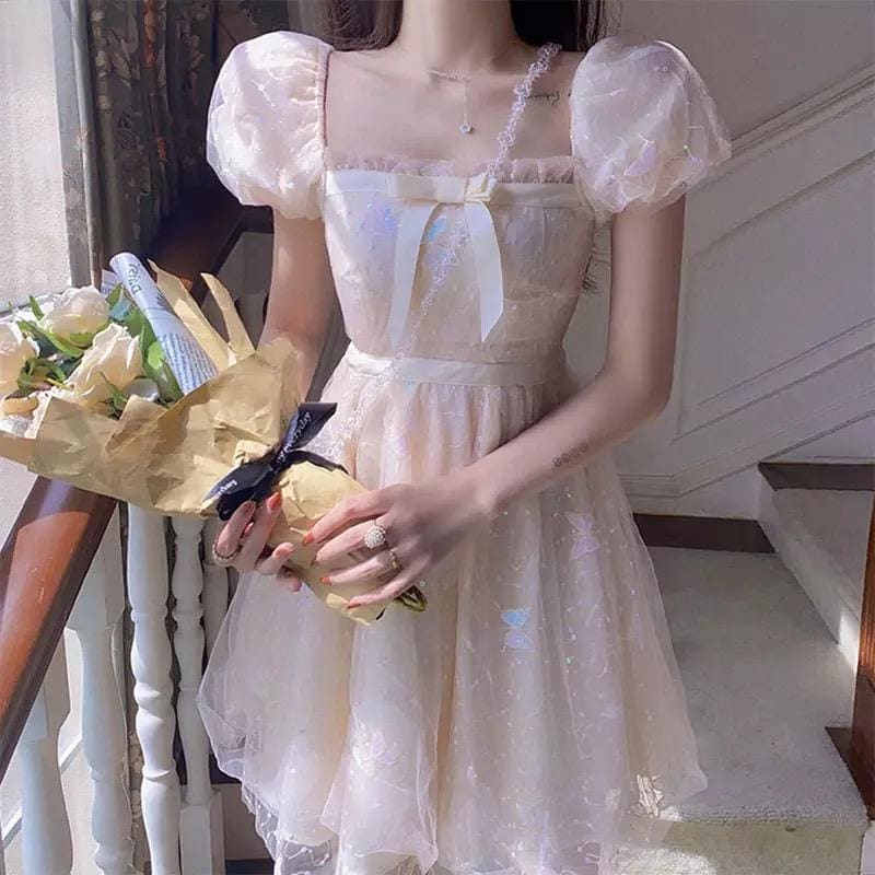 Butterfly Wish Kawaii Fairy Princess Babydoll Dress - fairy 