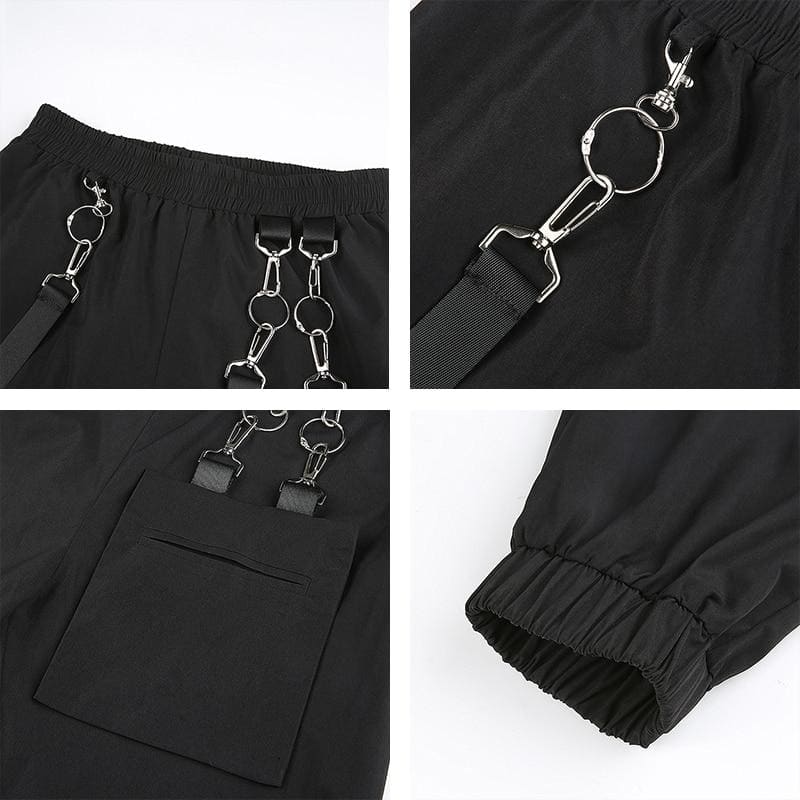 Casual Elastic High Waist Pants - pants