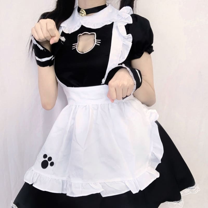 Cat Maid Uniform Set MK190 - KawaiiMoriStore