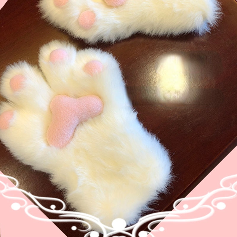 Super Furry Kawaii Cat Paw Gloves Cosplay Fursuit SP17542 - Harajuku Kawaii Fashion Anime Clothes Fashion Store - SpreePicky