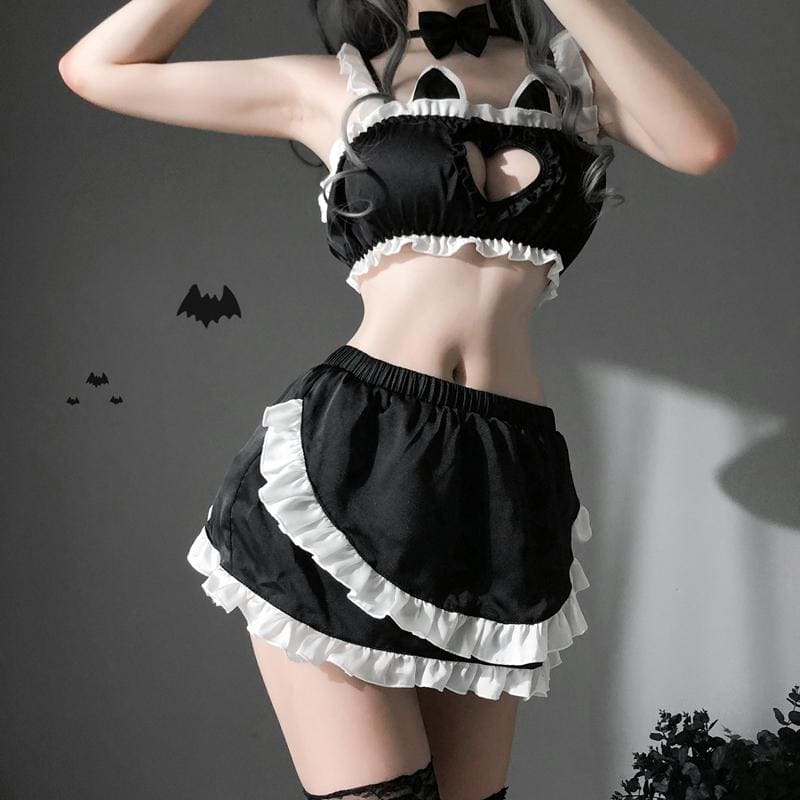 Chest Hollow Out Lingeries Suit MM0691 - KawaiiMoriStore