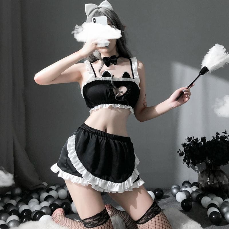 Chest Hollow Out Lingeries Suit MM0691 - KawaiiMoriStore