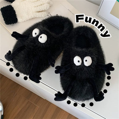 Chibi Fairydust Home Slippers ME52 - Black / US 5-6/UK