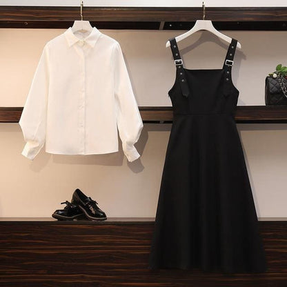 Chic Elegant Shirts+Slip Dress Outfits MK15684 - KawaiiMoriStore