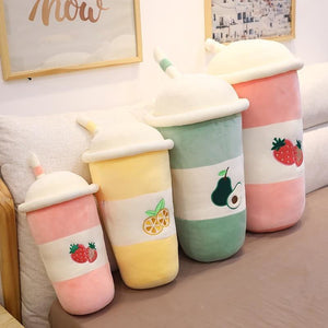 Chic Fruit Milk Bubble Tea Plush Toy Stuffed  Pillow MK15360 - KawaiiMoriStore