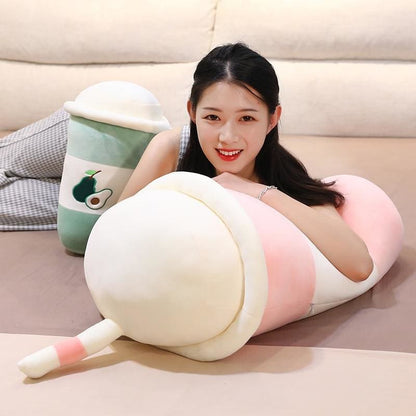 Chic Fruit Milk Bubble Tea Plush Toy Stuffed  Pillow MK15360 - KawaiiMoriStore