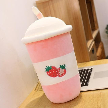 Chic Fruit Milk Bubble Tea Plush Toy Stuffed  Pillow MK15360 - KawaiiMoriStore