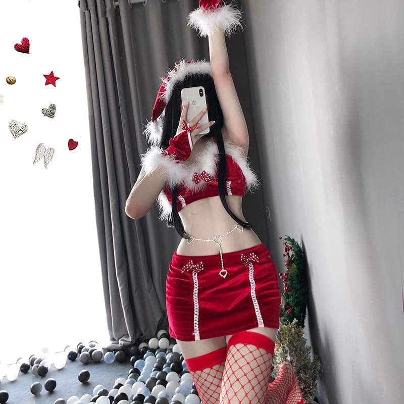 Christmas Bunny Girl Maid Suit MM0538 - KawaiiMoriStore