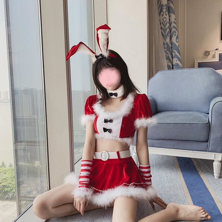 Christmas Cute Anime Bunny Girl Costume Sexy Halloween Temptation Uniform MK131 - KawaiiMoriStore