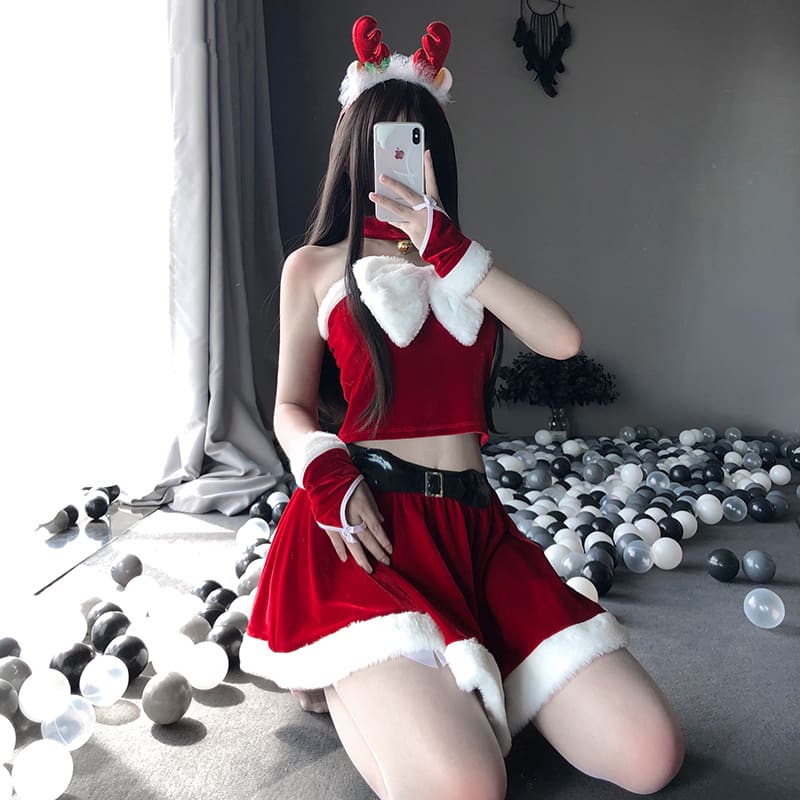 Christmas Maid's Uniform Suit MK066 - KawaiiMoriStore