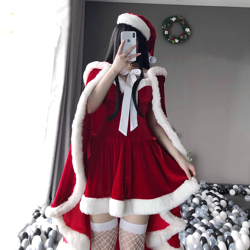 Christmas Plush Dress MK093 - KawaiiMoriStore