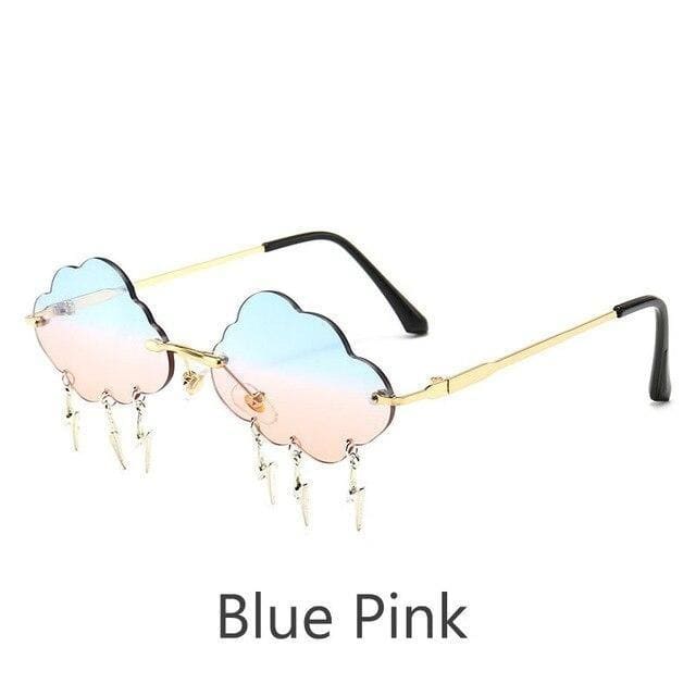 Cloud Lightning Eyewear Retro Rimless Sunglasses MK15094 - KawaiiMoriStore