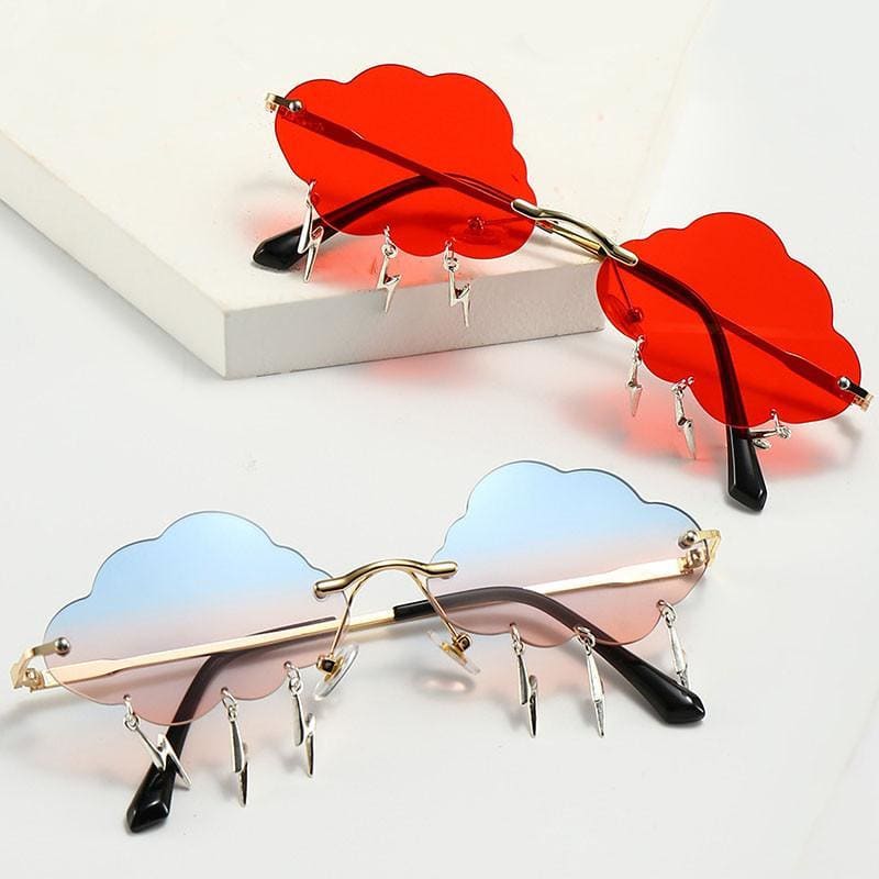 Cloud Lightning Eyewear Retro Rimless Sunglasses MK15094 - KawaiiMoriStore