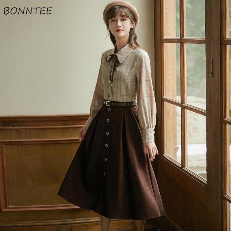 Collete - 2 Piece Dark Academic Elegant French Style Outfit 