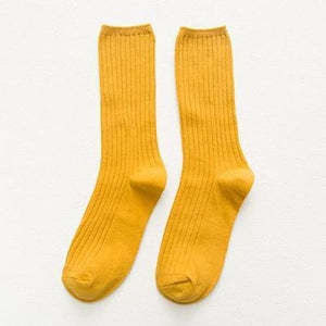 Colorful Retro Women Lady Cotton Loose Socks MK15251 - KawaiiMoriStore