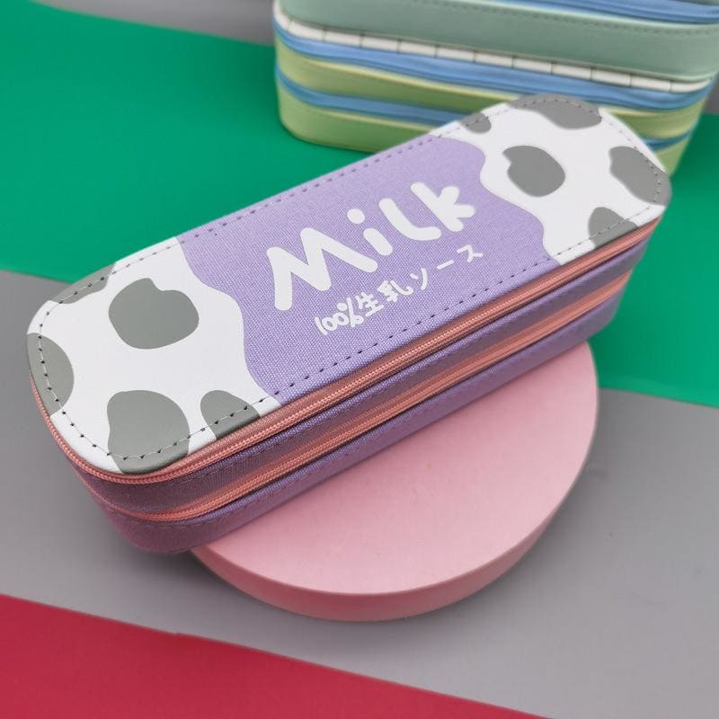 Cookie/Cow/Strawberry/Banana Cartoon Cute Pencil Box MK15968 - KawaiiMoriStore