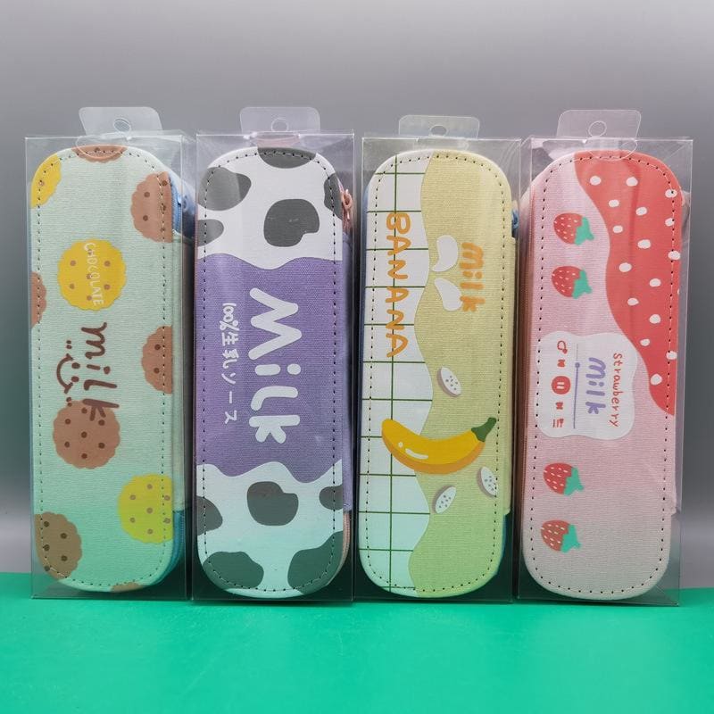 Cookie/Cow/Strawberry/Banana Cartoon Cute Pencil Box MK15968 - KawaiiMoriStore