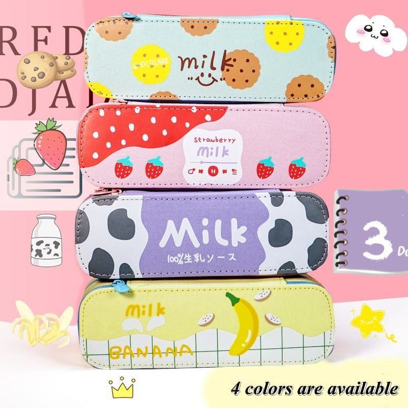 Cookie/Cow/Strawberry/Banana Cartoon Cute Pencil Box MK15968 - KawaiiMoriStore