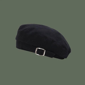 Cool Fashion Letter Black Beret Hat MK16284 - Beret