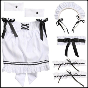 Cosplay Black Maid Dress Nikki UP2U World Traveller Free Ship MK141227 - KawaiiMoriStore