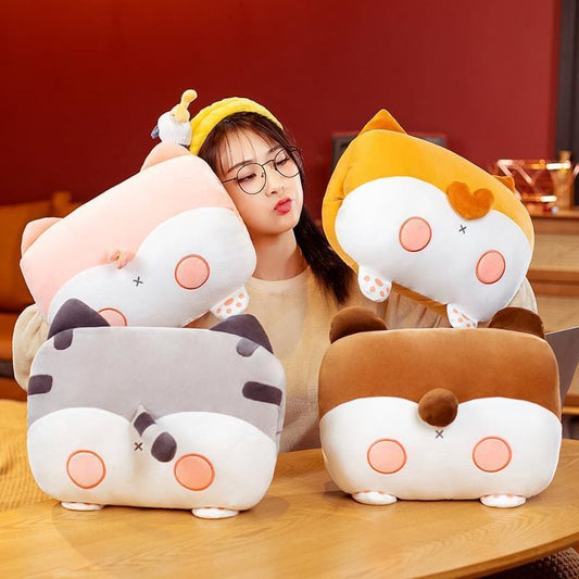 Cute Animals Plush Comfy Hold Pillow MM1634 - KawaiiMoriStore