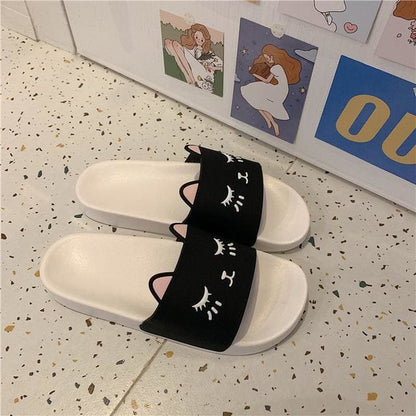 Cute Cartoon Cat Home Indoor Slippers MK14927 - KawaiiMoriStore