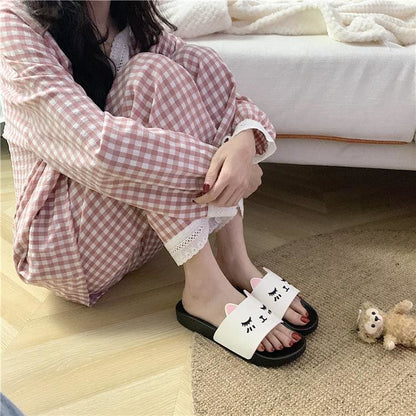 Cute Cartoon Cat Home Indoor Slippers MK14927 - KawaiiMoriStore