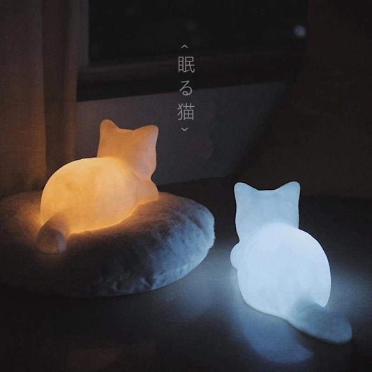 Cute Cartoon Cat Led Small Night Light MM1273 - KawaiiMoriStore