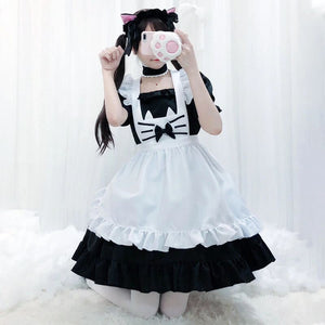 Cute Cat Maid Dress MK15512 - KawaiiMoriStore