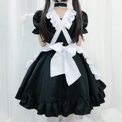 Cute Cat Maid Dress MK15512 - KawaiiMoriStore