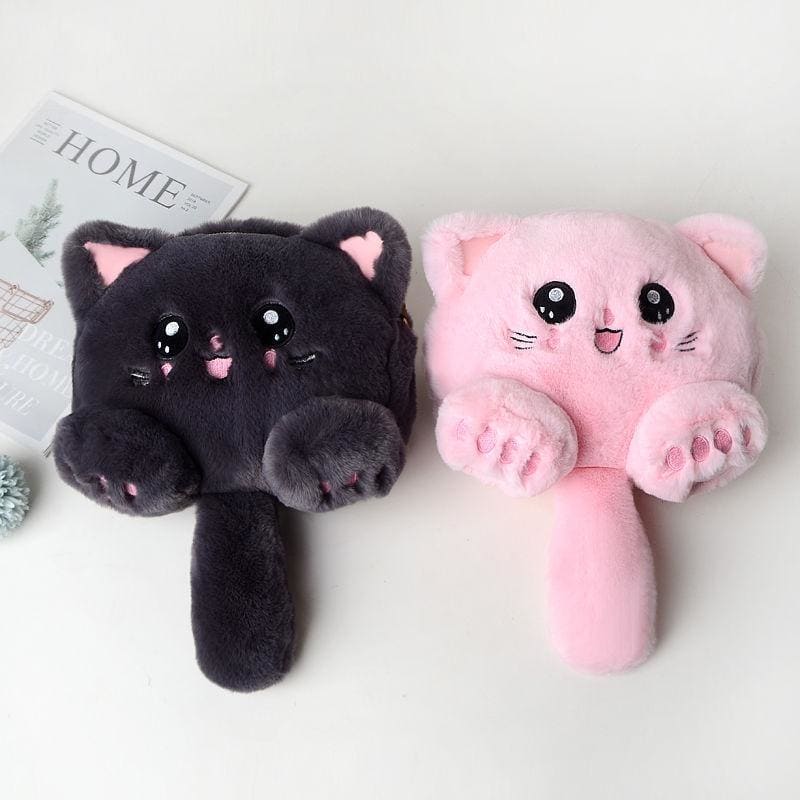 Cute Cat Tail Soft Plush Shoulder Bag MK15321 - KawaiiMoriStore