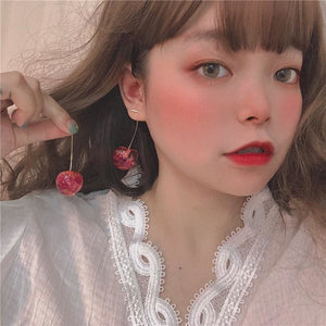 Cute Cherry Earrings MK15071 - KawaiiMoriStore