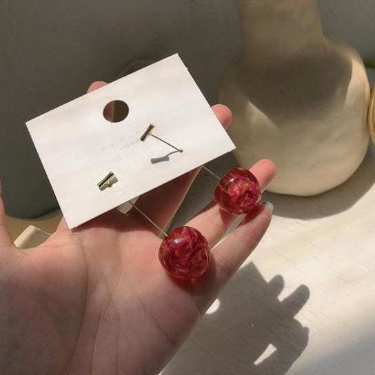 Cute Cherry Earrings MK15071 - KawaiiMoriStore