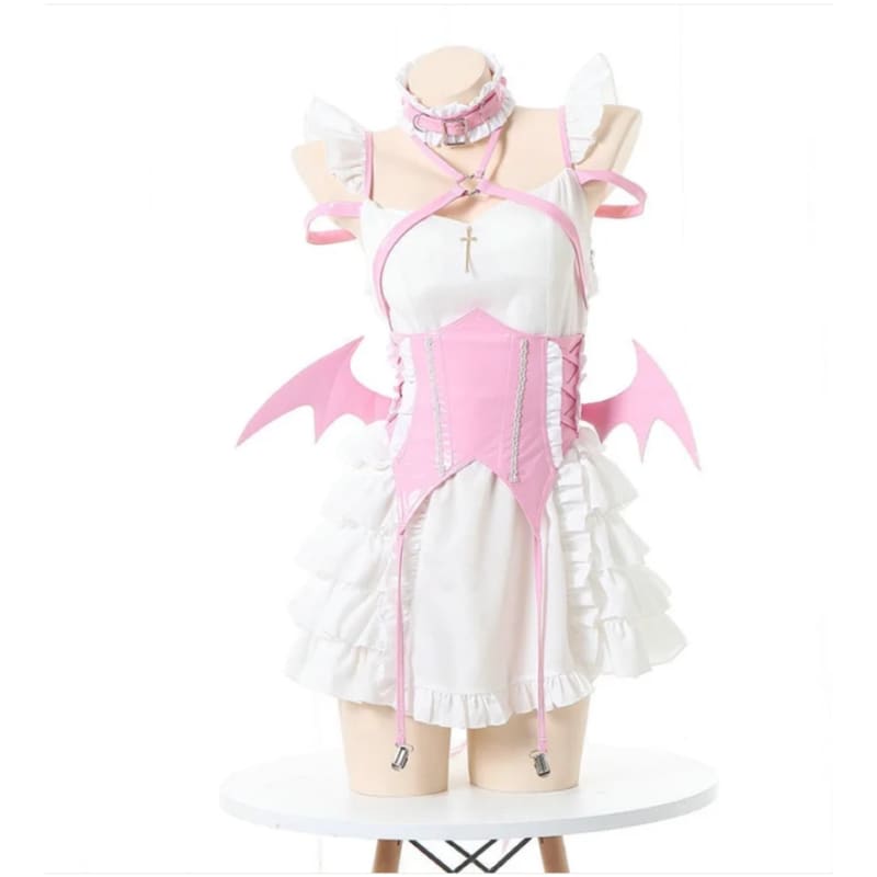 Cute Devil Wings Black Pink Dress ON227 - dress