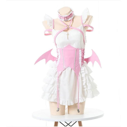 Cute Devil Wings Black Pink Dress ON227 - dress