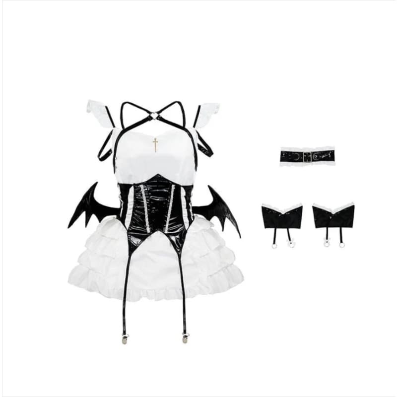 Cute Devil Wings Black Pink Dress ON227 - dress