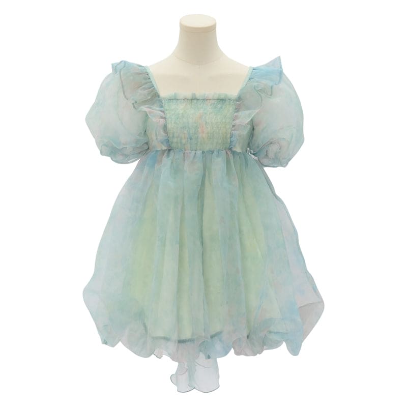 Cute Dreamy Girly Ocean Blue Ruffles Dress ON623 - dress