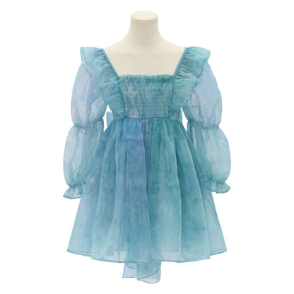 Cute Dreamy Girly Ocean Blue Ruffles Dress ON623 - dress