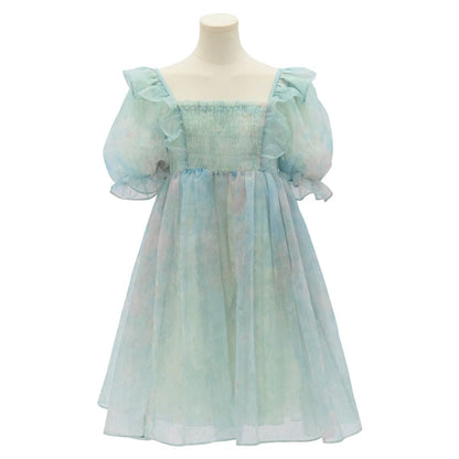 Cute Dreamy Girly Ocean Blue Ruffles Dress ON623 - dress