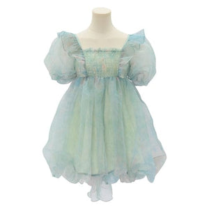 Cute Dreamy Girly Ocean Blue Ruffles Dress ON623 - Green /