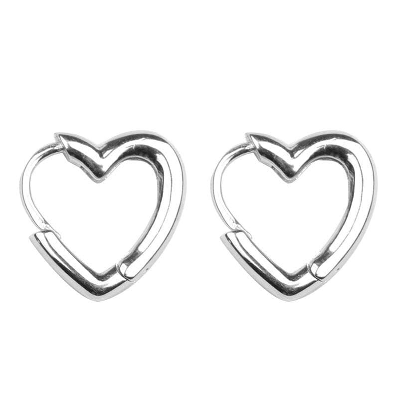 Cute Fashion Hearts Hoop Earrings MK285 - KawaiiMoriStore