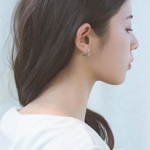 Cute Fashion Hearts Hoop Earrings MK285 - KawaiiMoriStore