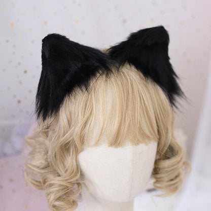 Cute Fluffy Cat Ear Cosplay Hair Clip MK15210 - KawaiiMoriStore