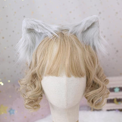 Cute Fluffy Cat Ear Cosplay Hair Clip MK15210 - KawaiiMoriStore