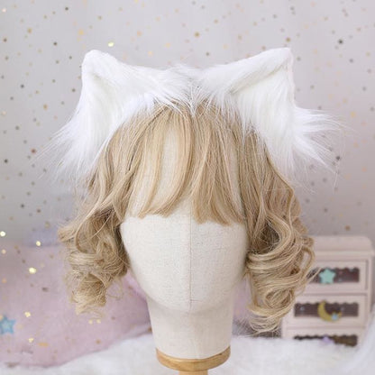 Cute Fluffy Cat Ear Cosplay Hair Clip MK15210 - KawaiiMoriStore