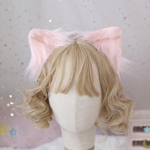 Cute Fluffy Cat Ear Cosplay Hair Clip MK15210 - KawaiiMoriStore