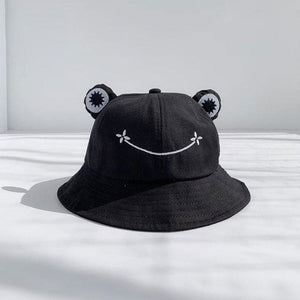 Cute Frog Smiley Bucket Hat MM1051 - KawaiiMoriStore