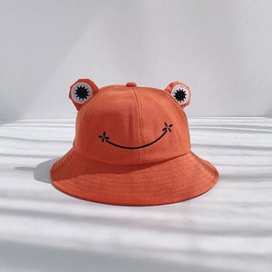 Cute Frog Smiley Bucket Hat MM1051 - KawaiiMoriStore