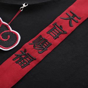 Cute Letter Print Tassel T-Shirt Overalls Set MM1268 - KawaiiMoriStore