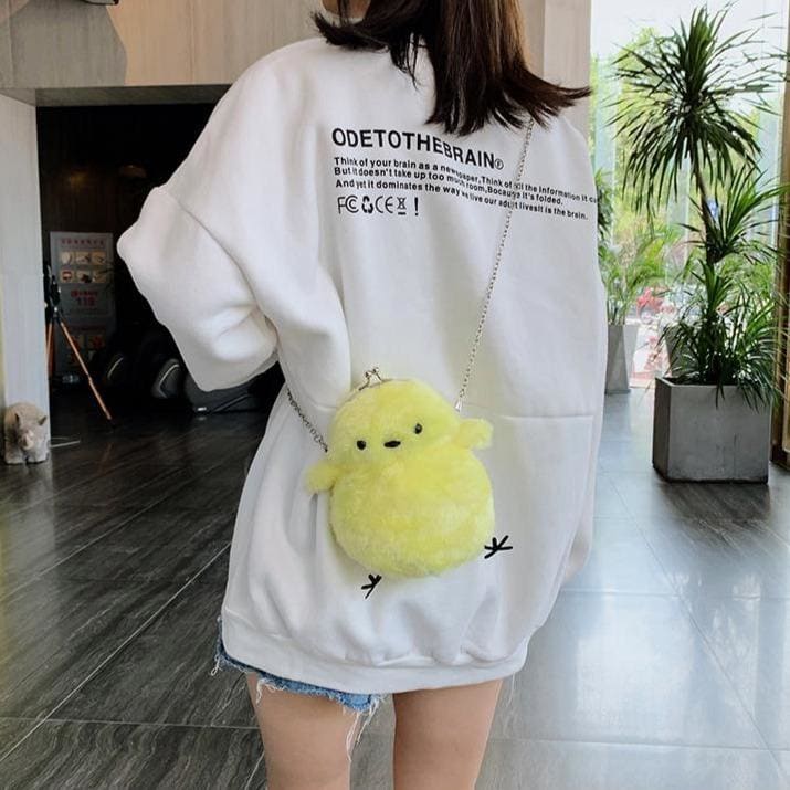 Cute Little Chicken Plush Chain shoulder Bag MK15140 - KawaiiMoriStore